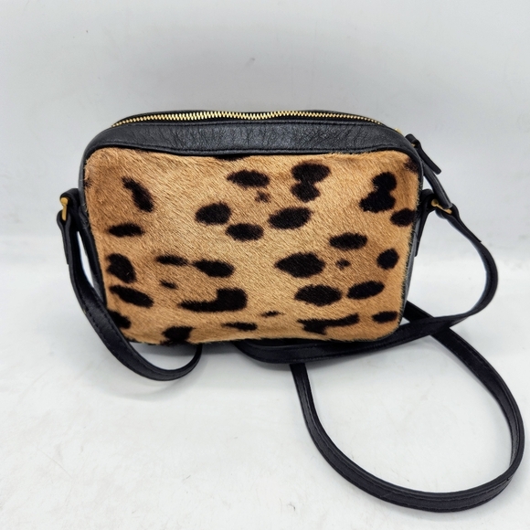 Aritzia Auxiliary Cow Leather Leopard Print Crossbody Purse - Picture 3 of 16